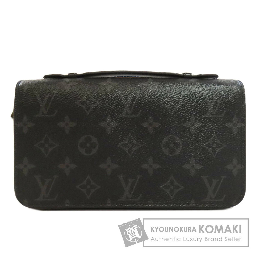 Louis Vuitton Zippy Clutch Bag Monogram Eclipse Black